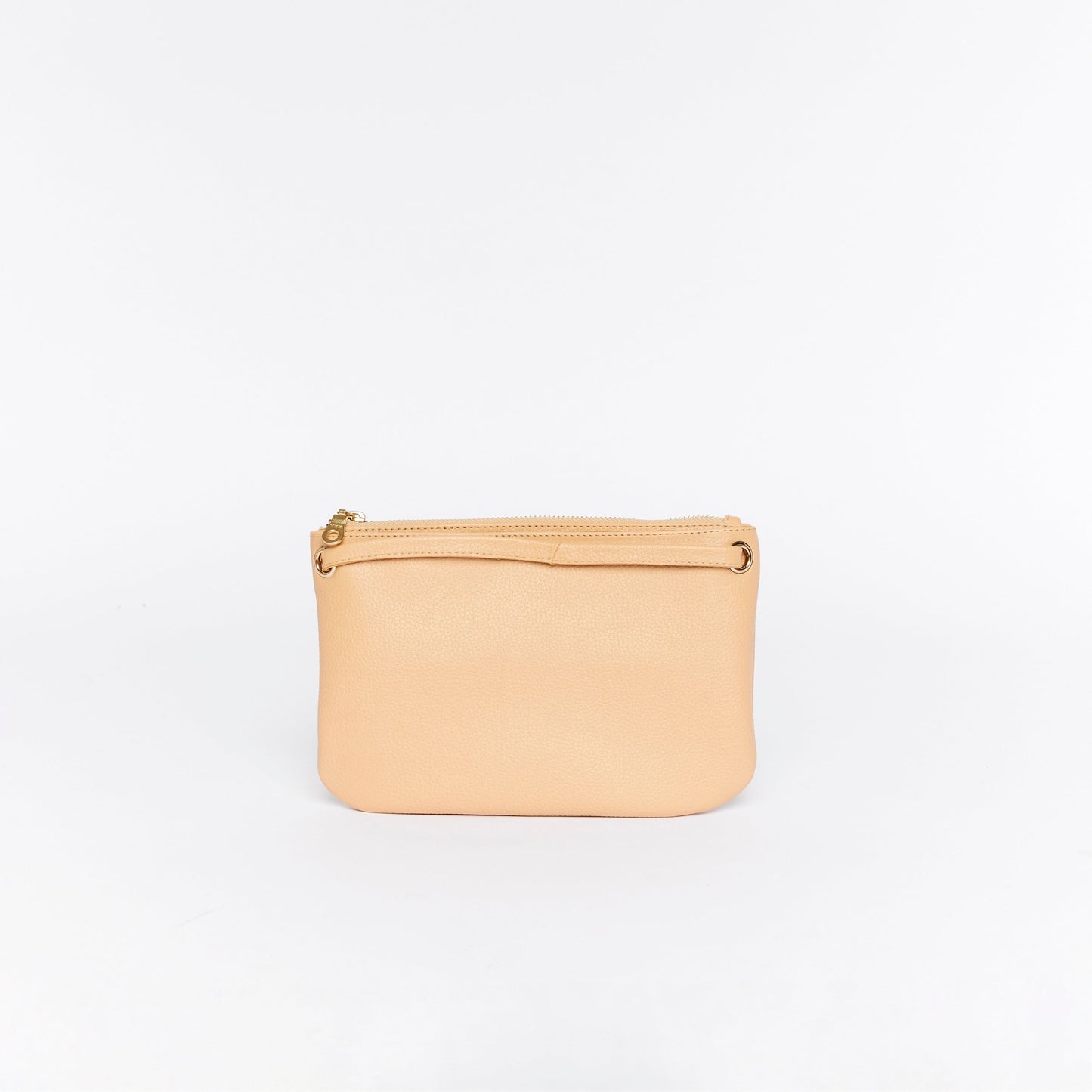 Mini Florence Latte Leather Crossbody Wallet