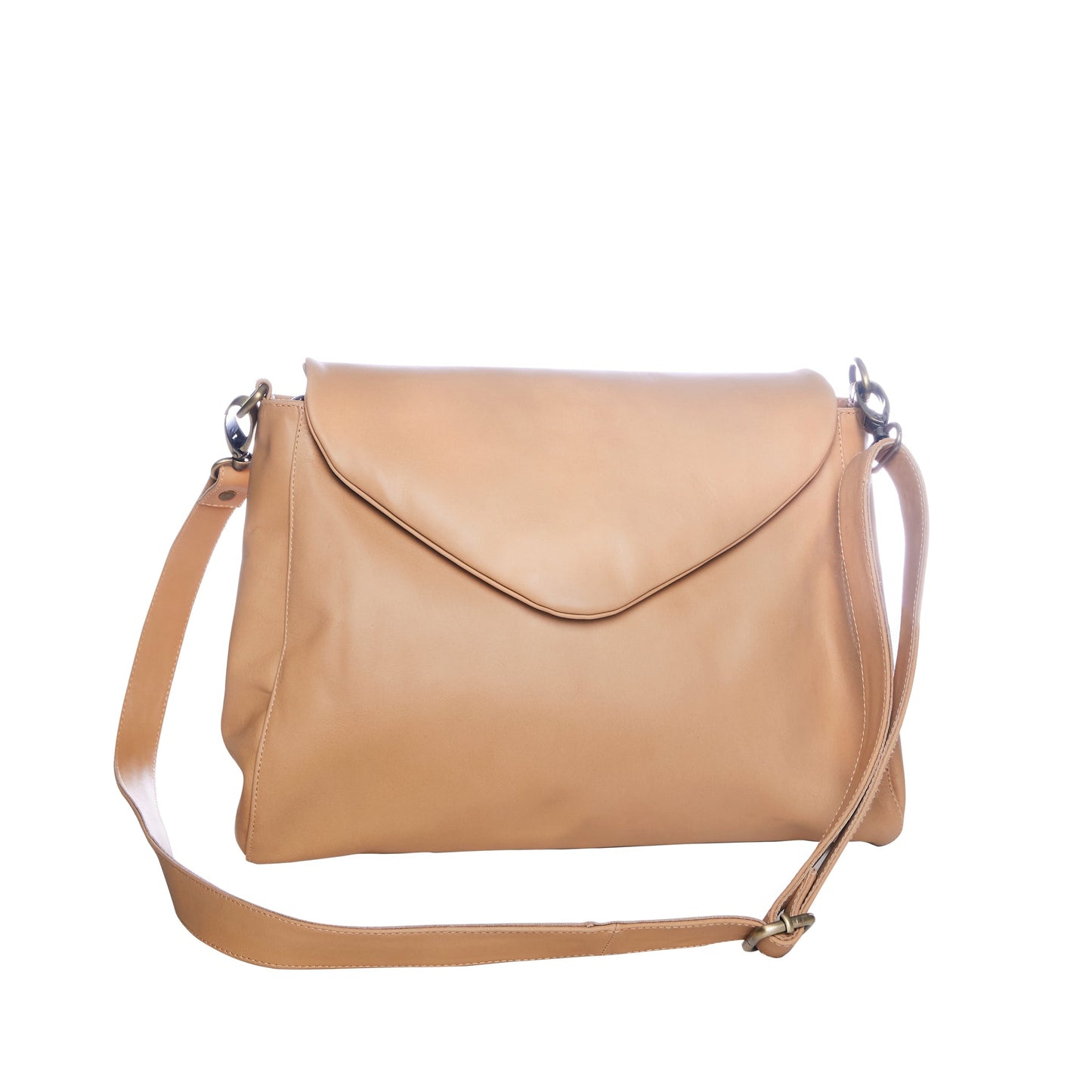 Singapore Nude Leather Crossbody Bag