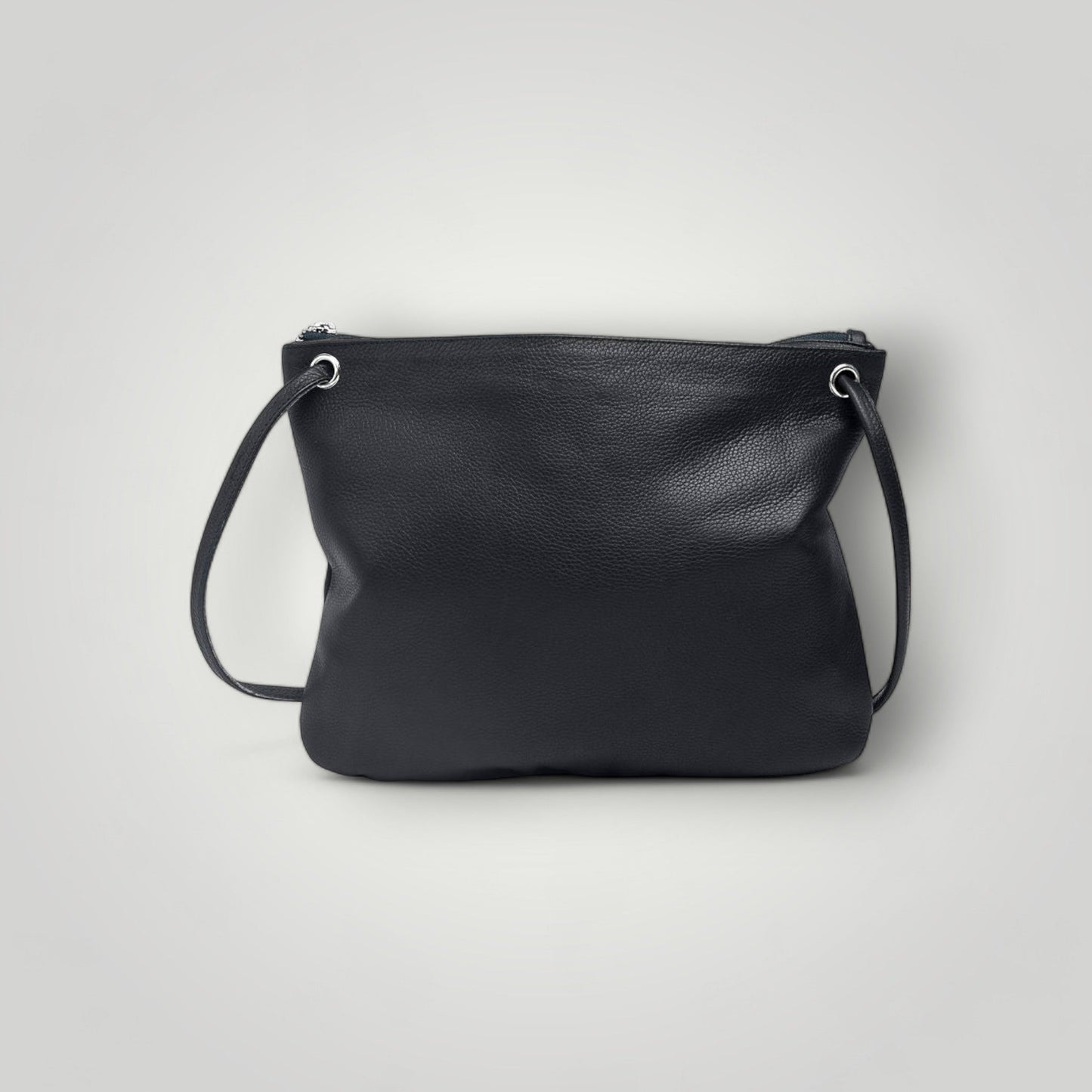 Florence French Navy Leather Crossbody